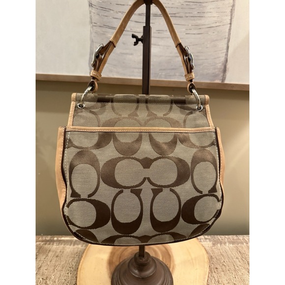 COACH Signature Crossbody Bag 2WAY 70th Anniversary Limited Turn Lock 19034 Rare - Picture 8 of 16